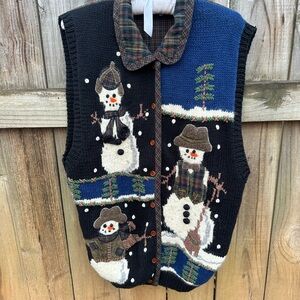 Belle Pointe snowman vest